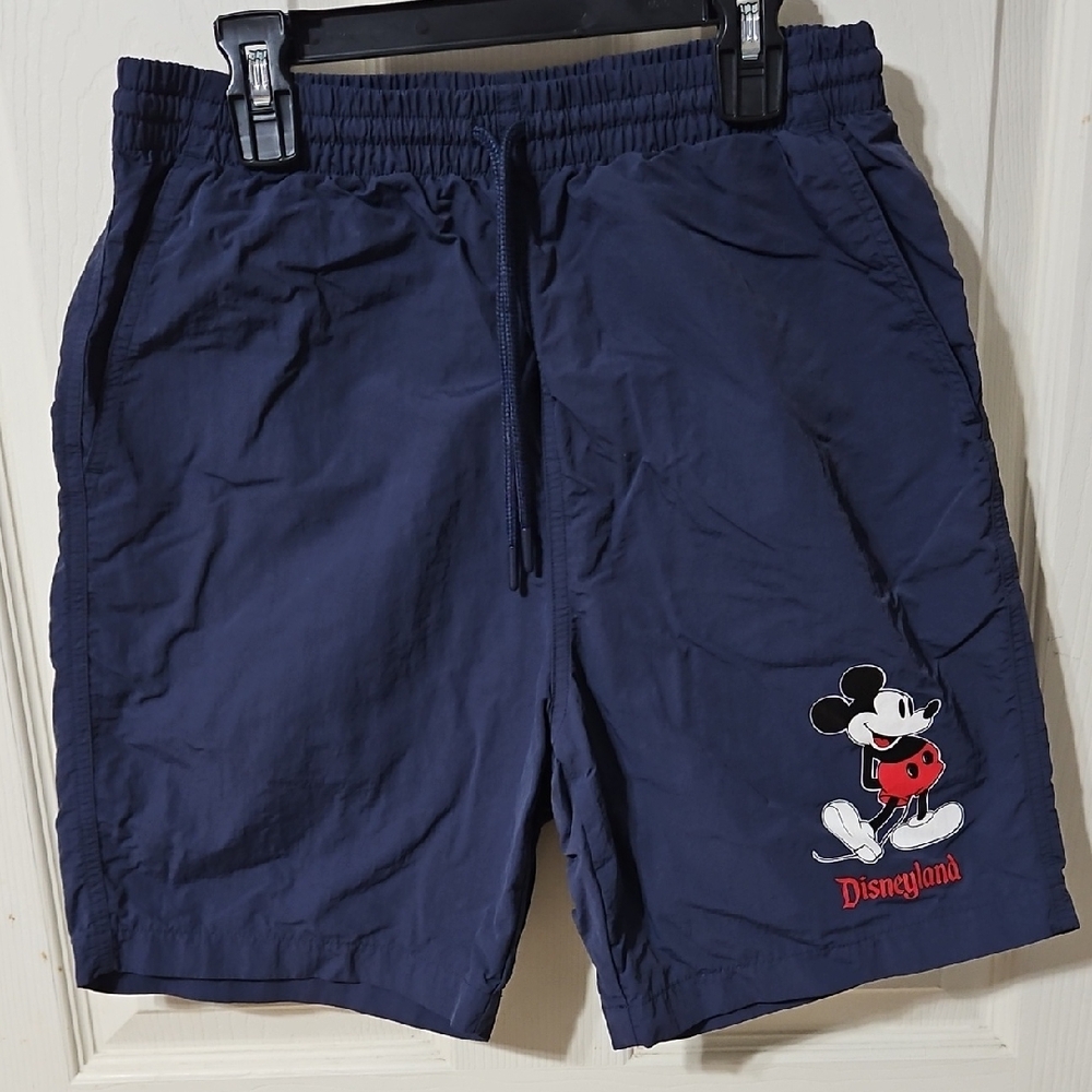 Disneyland Navy Shorts with Mickey Mouse Graphic